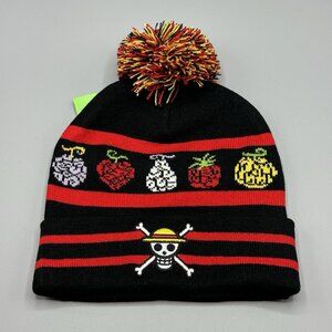 One Piece Devil Fruit Pom Beanie Hat NEW